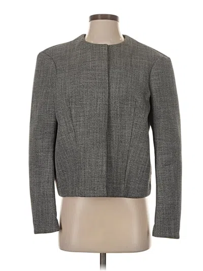 Pre-owned H&m Blazer Jacket In Gray