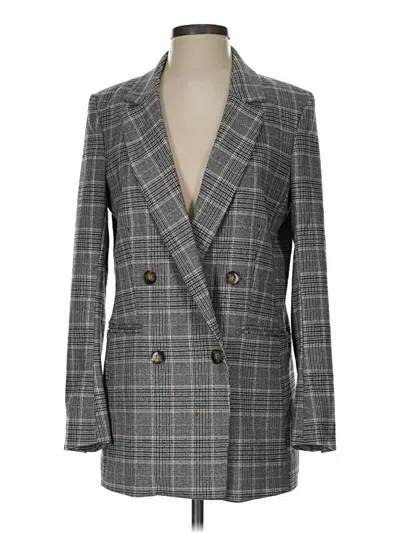 Pre-owned H&m Blazer Jacket In Gray