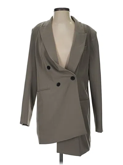 Pre-owned H&m Blazer Jacket In Gray