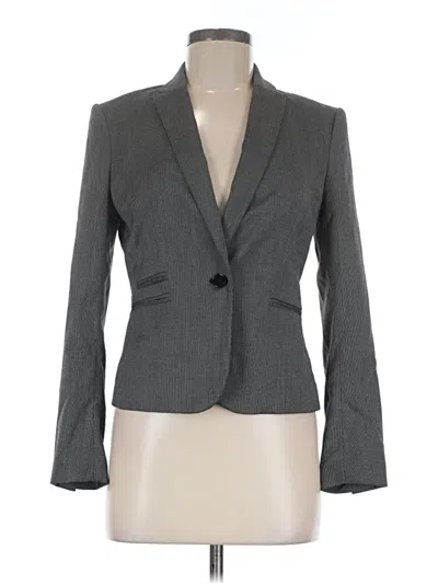 Pre-owned H&m Blazer Jacket In Gray