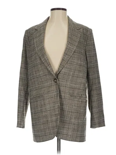 Pre-owned H&m Blazer Jacket In Gray
