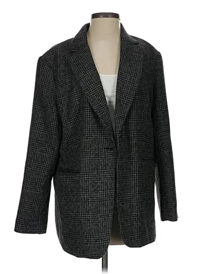 Pre-owned H&m Blazer Jacket In Gray