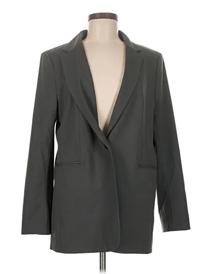Pre-owned H&m Blazer Jacket In Gray
