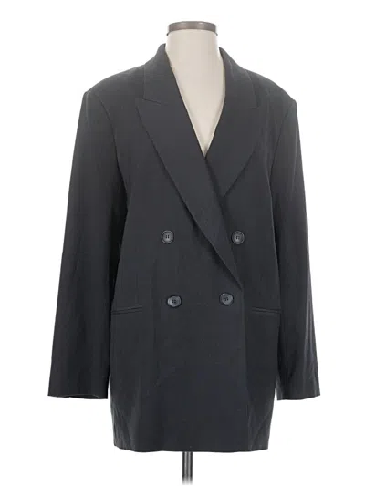 Pre-owned H&m Blazer Jacket In Gray