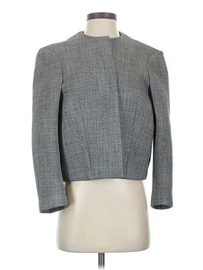 Pre-owned H&m Blazer Jacket In Gray