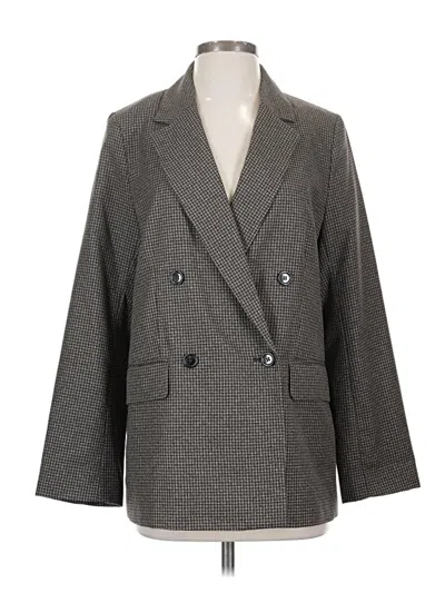 Pre-owned H&m Blazer Jacket In Gray