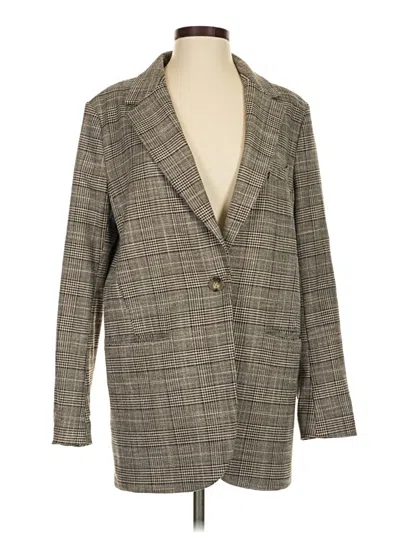 Pre-owned H&m Blazer Jacket In Gray