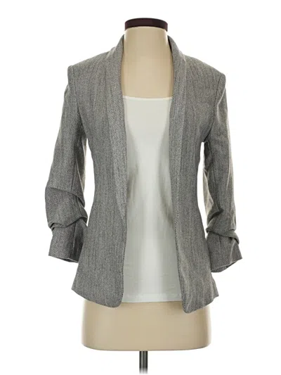 Pre-owned H&m Blazer Jacket In Gray