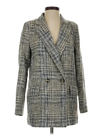 Pre-owned H&m Blazer Jacket In Gray