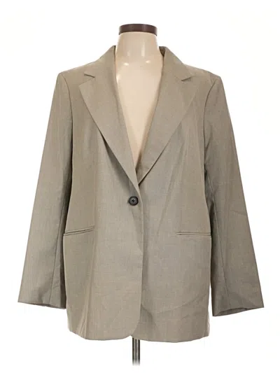 Pre-owned H&m Blazer Jacket In Gray