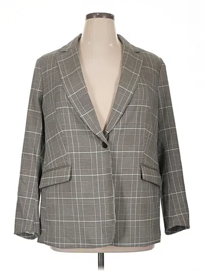 H&m Blazer Jacket In Gray