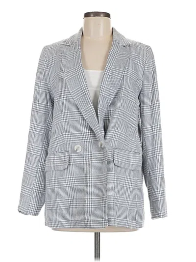 Pre-owned H&m Blazer Jacket In Gray