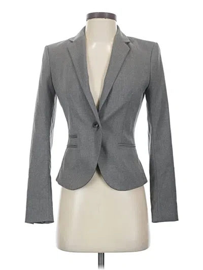 Pre-owned H&m Blazer Jacket In Gray
