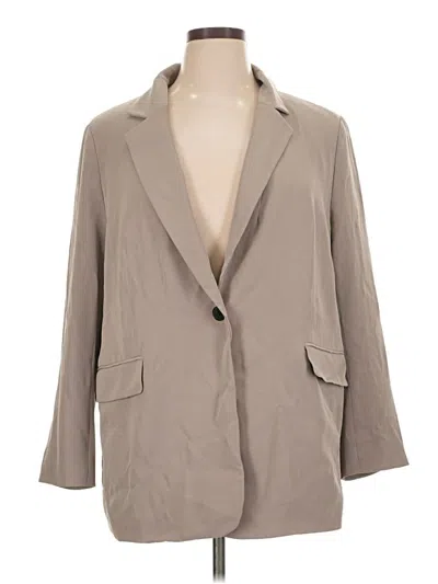 Pre-owned H&m Blazer Jacket In Gray