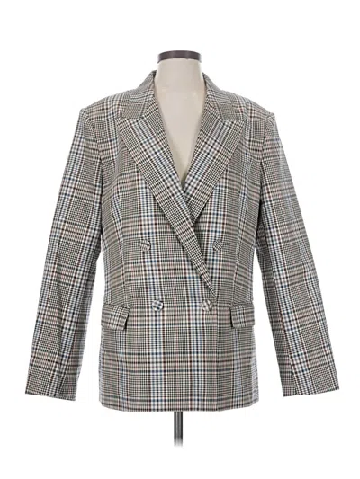 Pre-owned H&m Blazer Jacket In Gray
