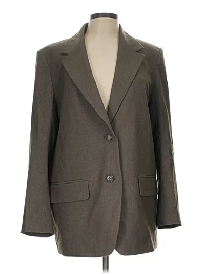 Pre-owned H&m Blazer Jacket In Gray