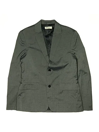 Pre-owned H&m Kids' Blazer Jacket In Gray