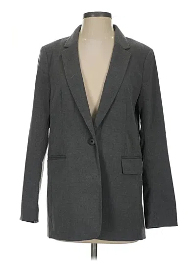 Pre-owned H&m Blazer Jacket In Gray