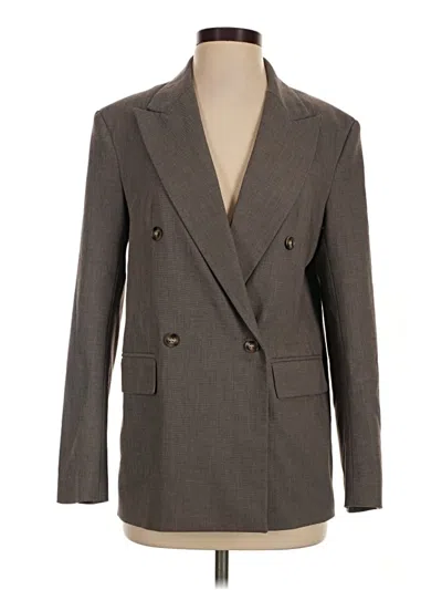 Pre-owned H&m Blazer Jacket In Gray