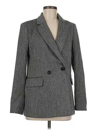Pre-owned H&m Blazer Jacket In Gray
