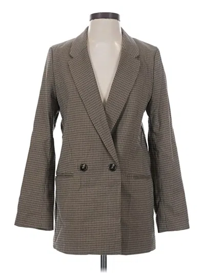 Pre-owned H&m Blazer Jacket In Gray