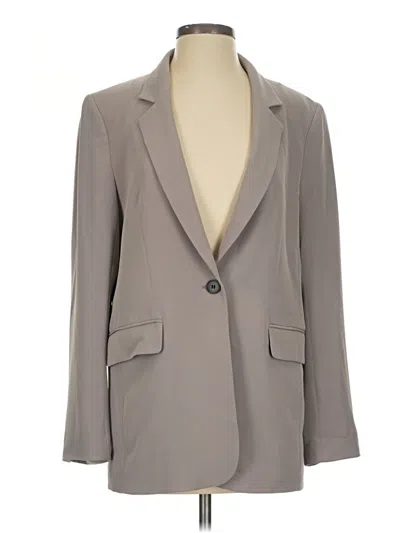 Pre-owned H&m Blazer Jacket In Gray