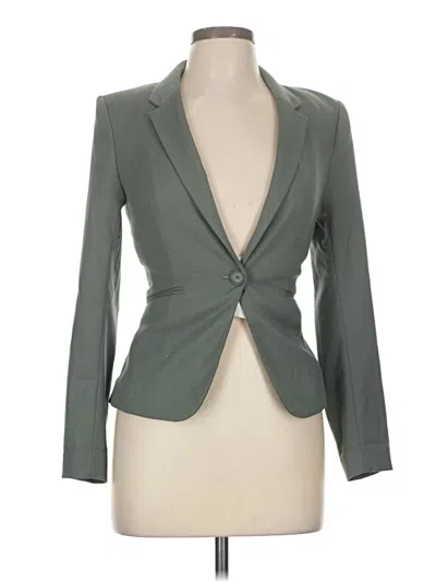 Pre-owned H&m Blazer Jacket In Green