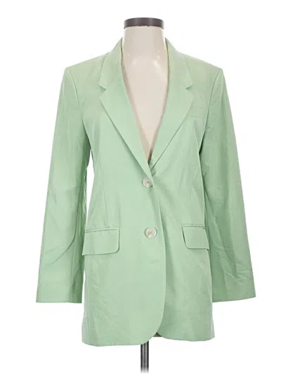 Pre-owned H&m Blazer Jacket In Green