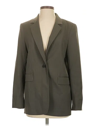 Pre-owned H&m Blazer Jacket In Green