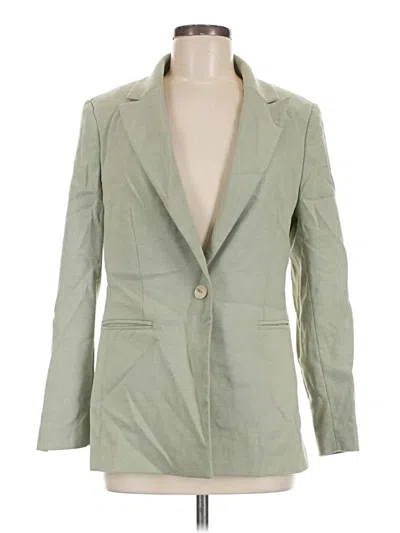 Pre-owned H&m Blazer Jacket In Green