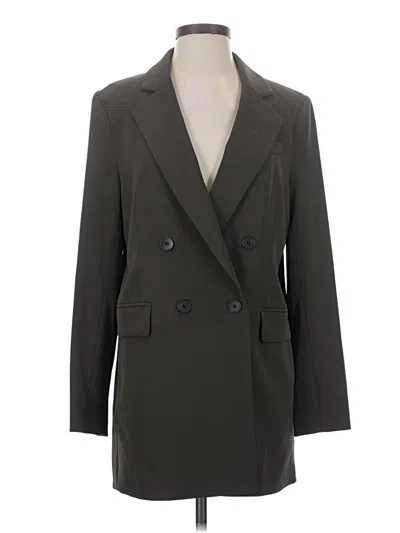 Pre-owned H&m Blazer Jacket In Green
