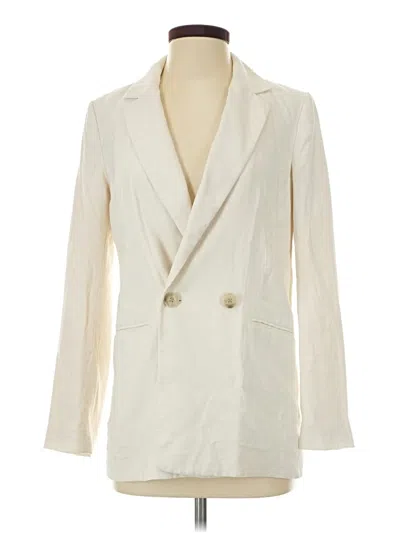 Pre-owned H&m Blazer Jacket In Ivory
