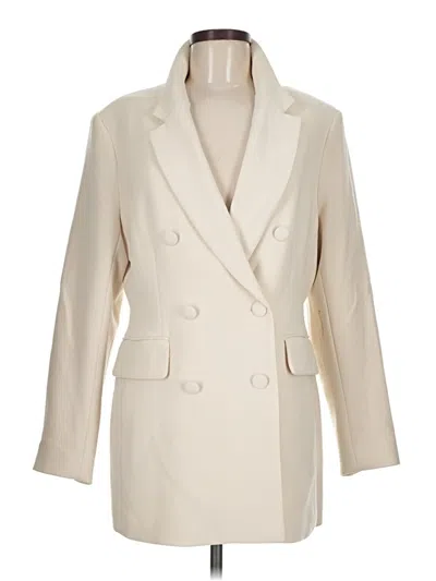 Pre-owned H&m Blazer Jacket In Ivory