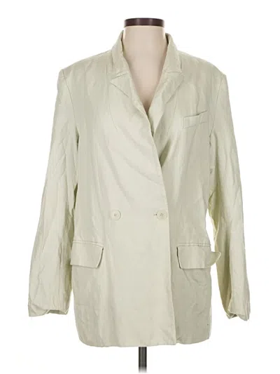 Pre-owned H&m Blazer Jacket In Ivory