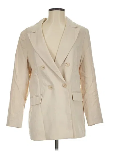 Pre-owned H&m Blazer Jacket In Ivory