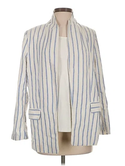 Pre-owned H&m Blazer Jacket In Ivory