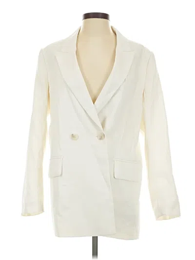 Pre-owned H&m Blazer Jacket In Ivory