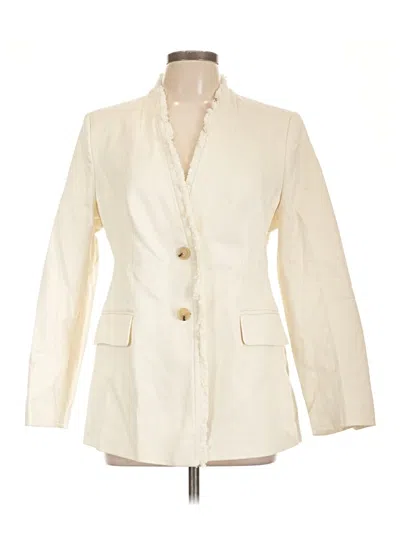 Pre-owned H&m Blazer Jacket In Ivory