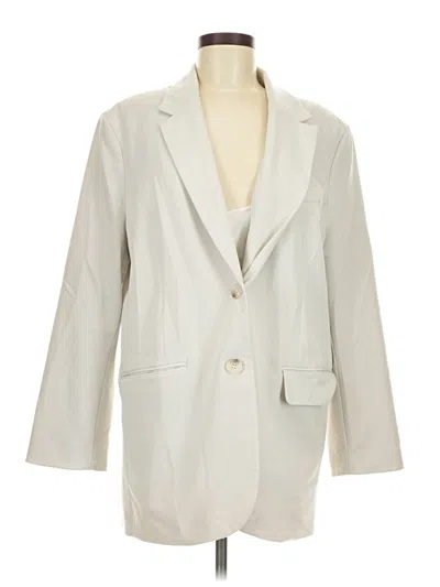 Pre-owned H&m Blazer Jacket In Ivory