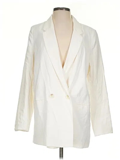 Pre-owned H&m Blazer Jacket In Ivory