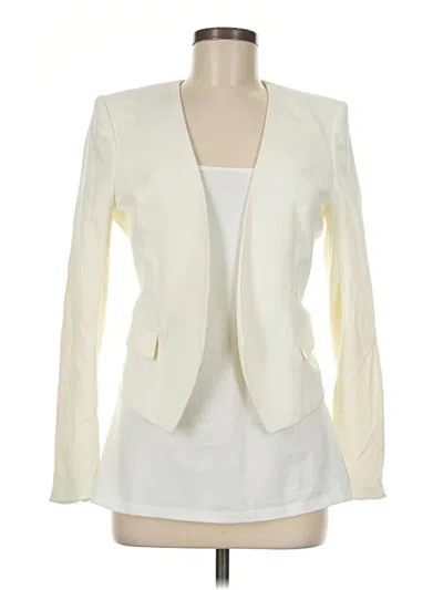 Pre-owned H&m Blazer Jacket In Ivory