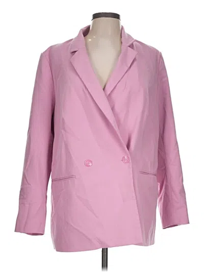 Pre-owned H&m Blazer Jacket In Pink