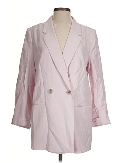 Pre-owned H&m Blazer Jacket In Pink