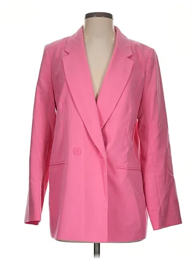 Pre-owned H&m Blazer Jacket In Pink