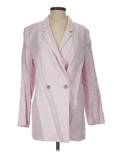 Pre-owned H&m Blazer Jacket In Pink