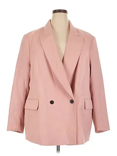 Pre-owned H&m Blazer Jacket In Pink