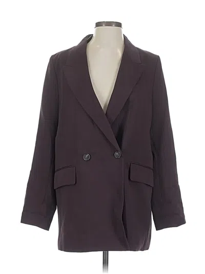 Pre-owned H&m Blazer Jacket In Purple