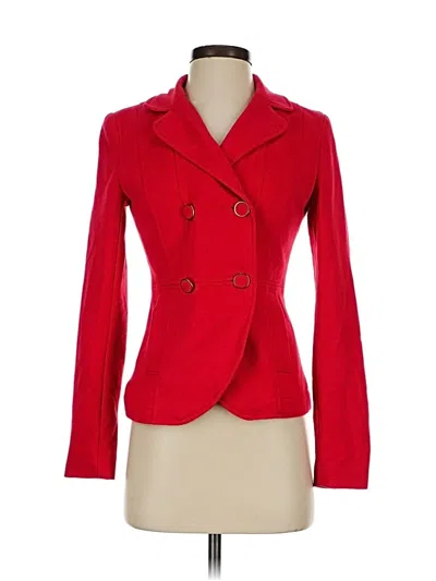 Pre-owned H&m Blazer Jacket In Red