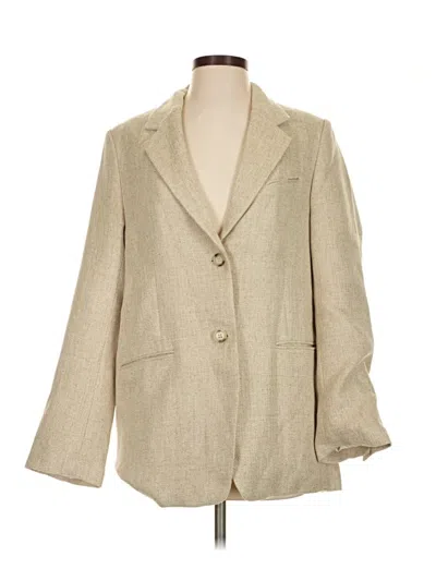 Pre-owned H&m Blazer Jacket In Tan