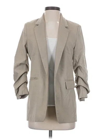 Pre-owned H&m Blazer Jacket In Tan